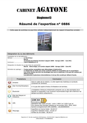 EXCLUSIVITE - VAL D'AZUR (13) - TYPE 3 + CAVE 141.700€ et BOX GARAGE