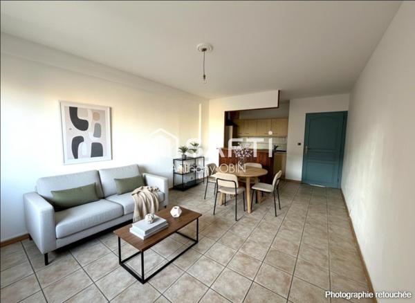 Appartement 1 chambre, cave, garage