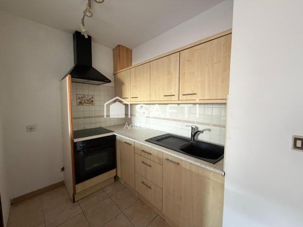 Appartement 1 chambre, cave, garage