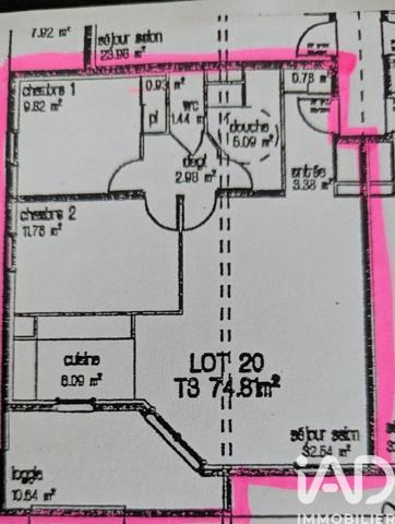 Appartement à vendre 3 pièces 75 m² La Roche-sur-Yon
