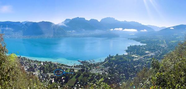 Sévrier : spacieux appartement 3 pièces (74 m²) , Balcon , cave - une place de Parking privé