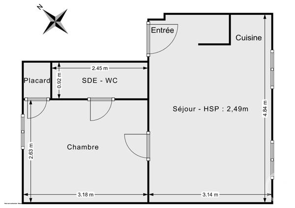 Appartement F2 à vendre  2 pièces - 26,41 m 2   PARIS  - 75012