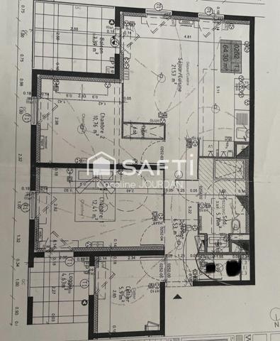 Nice Ouest - rue Jules Bianchi - 3 / 4 pcs 64m2 - cave - place de parking couverte en sous sol