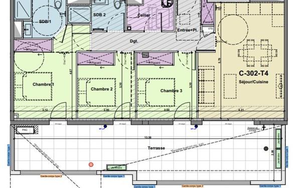 Appartement à vendre    4 pièces •  Narbonne