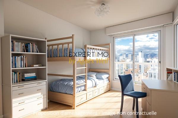RUEIL-MALMAISON - MONT VALERIEN - APPARTEMENT 5 PIECES, 3 CHAMBRES AU DERNIER ÉTAGE AVEC VUE DEGAGÉE..