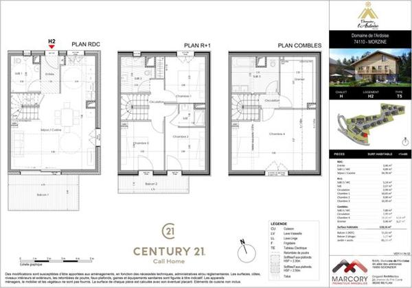 Maison à vendre  5 pièces - 118,16 m2 MORZINE - 74