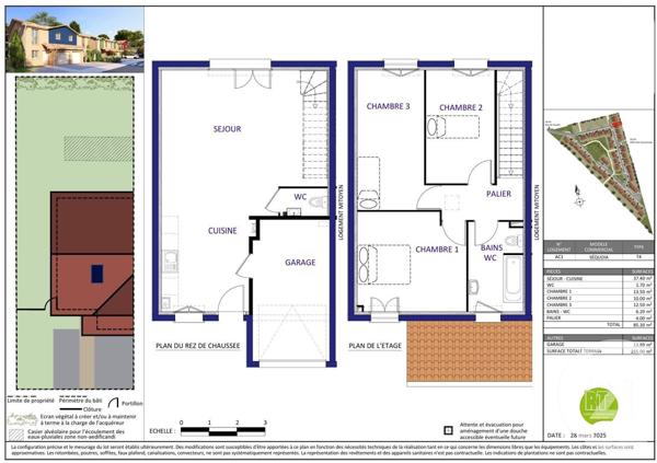 Maison à vendre  4 pièces - 85,30 m2 BIGANOS - 33