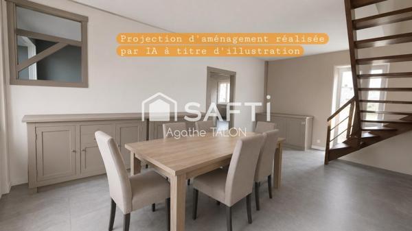 MAISON INDIVIDUELLE – 2 GARAGES – GRANDE TERRASSE