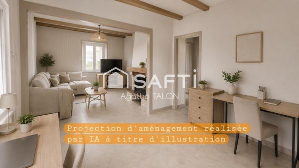 MAISON INDIVIDUELLE – 2 GARAGES – GRANDE TERRASSE