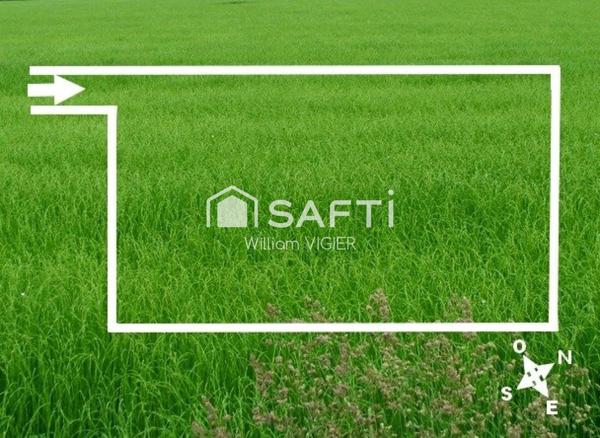 Proche Biarritz terrain plat avec vue dégagée