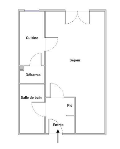 NANCY _ F1 bis 34m2 _ à rénover _ parking souterrain _ au calme _ chauffage individuel