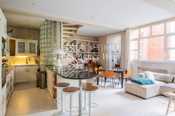 Neuilly-sur-Seine (92200) NEUILLY-SUR-SEINE - PROXIMITÉ ILE DE LA JATTE. MAGNIFIQUE LOFT TRIPLEX 7 PIECES 4 CHAMBRES