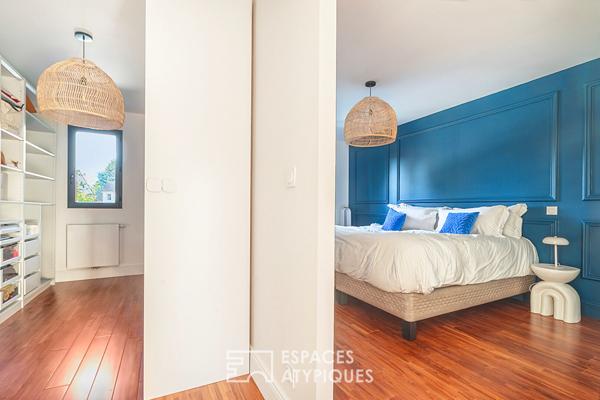 Maison contemporaine avec piscine et garage