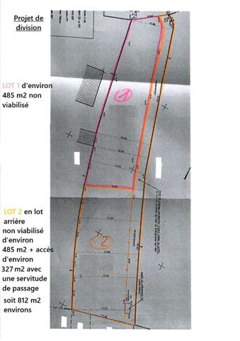 Terrain Brem Sur Mer 485 m2