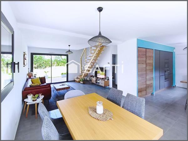 Maison récente avec 4 chambres et terrain !