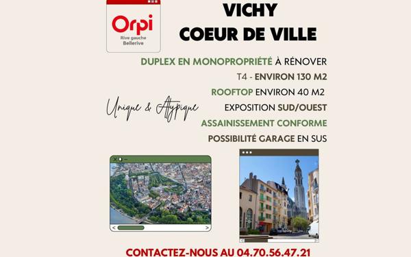 Appartement à vendre    4 pièces • 134 m2 Vichy