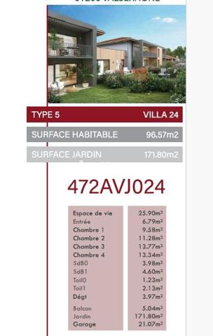Maison 5 pièces - 97 m²