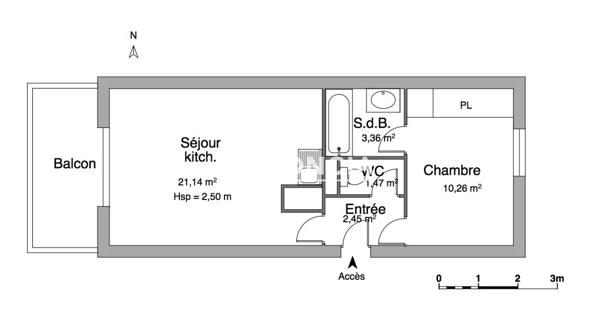 Location Appartement 2 pièces 38.68 m² - Tonnay-charente 17430