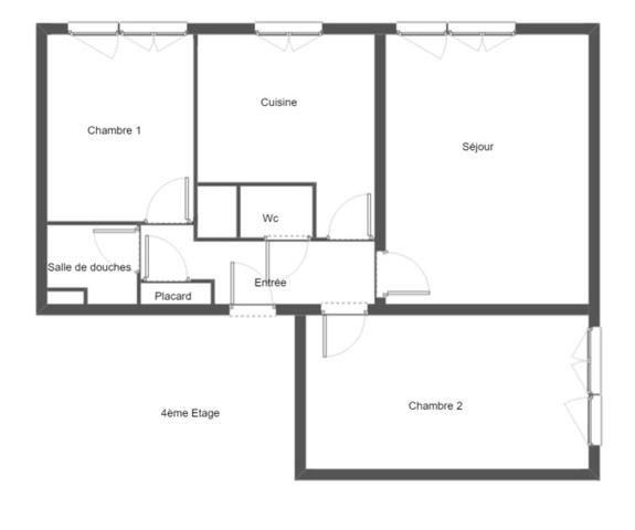 Appartement 3 pièces rénové – 2 chambres – Ascenseur – Joué-lès-Tours