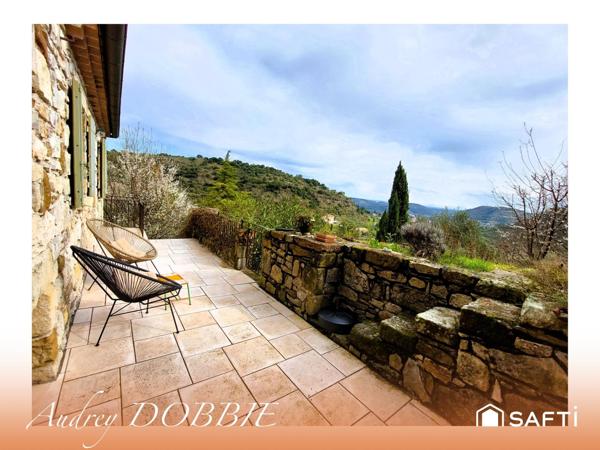 07140 :  Maison pierre avec vue panoramique