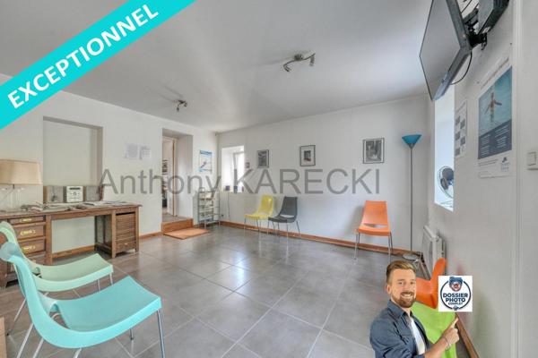 Monopropriété avec au rez de chaussé 54m² et 57m² à l'étage + 360m² de parking