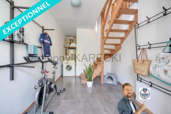 Monopropriété avec au rez de chaussé 54m² et 57m² à l'étage + 360m² de parking