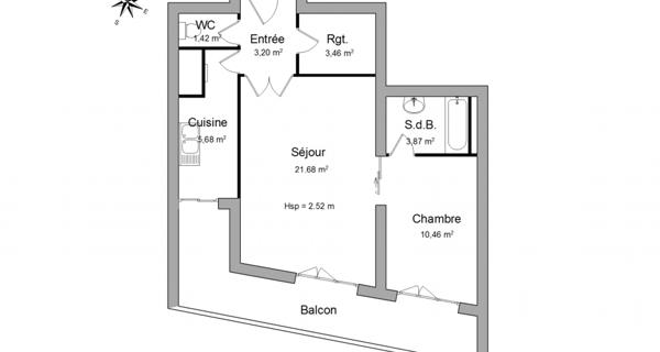 Location Appartement 2 pièces 49.77 m² - Paris 75015