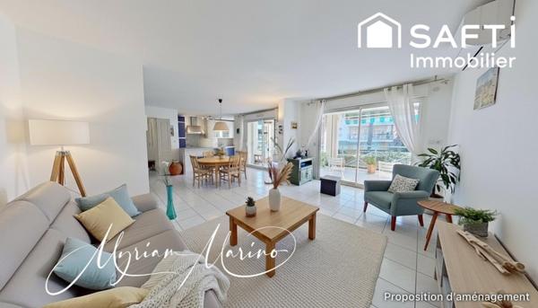 Appartement 5 pièces lumineux d’exception, terrasse, garage, résidence sécurisée - Saint Aygulf 83370