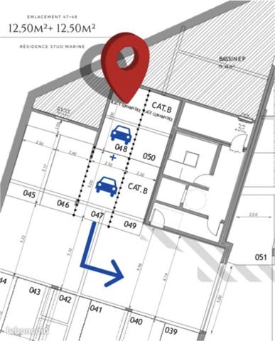 2 EMPLACEMENTS DE PARKING - LES MINIMES - LA ROCHELLE - CHARENTE MARITIME