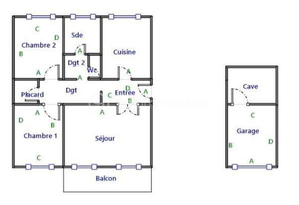 Appartement de 67 m²