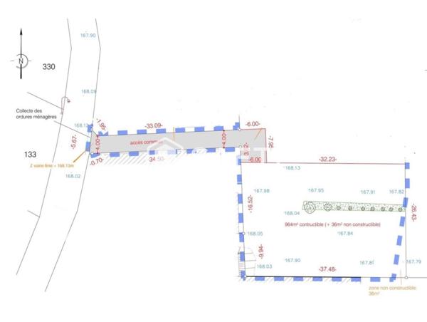 Terrain viabilisé de 10 ares à vendre à Saasenheim !