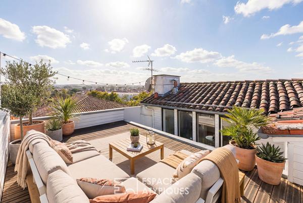 Penthouse avec terrasse panoramique dans le coeur historique