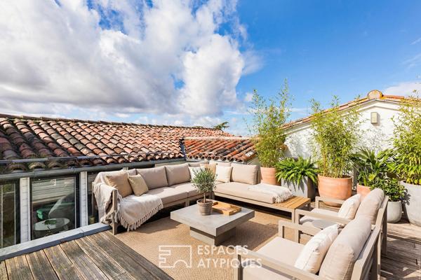 Penthouse avec terrasse panoramique dans le coeur historique