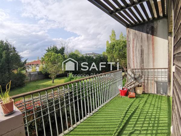 Mérignac, T3 au 1er et dernier étage, balcon, box