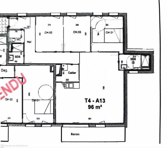 T4 Neuf de 96 m² avec Balcon près d'Arras !
