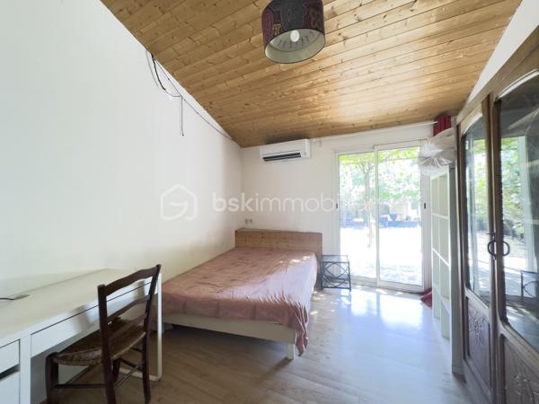À Avignon, dans le secteur résidentiel calme entre les quartier de La Croisière et St Jean, découvrez cette grande maison sans mitoyenneté, idéalement située à proximité de l’intra-muros, des commerces, des écoles et des accès vers la rocade.

Implantée sur une parcelle arborée d’environ 640 m², cette maison offre un cadre de vie agréable, avec jardin, terrasses, stationnements et de nombreuses possibilités d’aménagement extérieur : piscine, abri voitures, espace de stockage, atelier, ou encore projet complémentaire à étudier selon les règles d’urbanisme applicables.

La surface officielle habitable est de 153 m², mais la maison développe en réalité environ 181 m² au sol en comptant les mezzanines, auxquels s’ajoutent plusieurs espaces annexes.

Elle offre de beaux volumes et une configuration idéale pour une grande famille, une famille recomposée, un projet intergénérationnel, une activité professionnelle à domicile, ou encore un projet avec espaces indépendants.

La maison se compose notamment d’un séjour / cuisine, d’un salon avec baies vitrées, ainsi que de 8 pièces pouvant être utilisées selon les besoins en chambres, bureaux, salle de jeux, espaces indépendants ou pièces à réunir.

Côté sanitaires, vous trouverez 2 WC séparés et 2 petites salles d’eau, avec la possibilité d’envisager leur réunion afin de créer une salle de bain plus confortable.

Plusieurs pièces donnent sur l’extérieur, avec une belle orientation sud et un accès agréable au jardin.

À l’extérieur, vous profiterez d’un jardin arboré et piscinable, avec vigne, figuier, abricotier et noisetier, ainsi que de terrasses carrelées orientées sud et est. Un forage est également présent.

Côté confort, la maison est équipée d’une pompe à chaleur / climatisation réversible, avec chambres et séjour climatisés, ainsi que d’un ballon thermodynamique pour la production d’eau chaude.

Des annexes complètent le bien : garage, appentis et dépendances de rangement, offrant des espaces pratiques pour le stockage, un atelier ou un aménagement complémentaire.

Le bien dispose également de plusieurs possibilités de stationnement, sur chemin privé et à l’intérieur de la propriété.

Des travaux sont à prévoir, notamment pour réaménager et moderniser les espaces intérieurs, reprendre certains éléments techniques et adapter la maison aux besoins actuels. C’est un bien qui demandera un projet, mais qui offre en contrepartie un très beau potentiel de valorisation et de personnalisation.