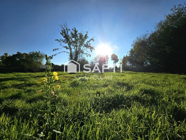 Terrain idéalement situé : la tranquillité de la campagne, la proximité de la ville