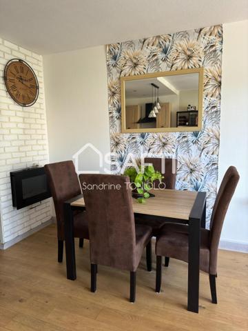 Appartement T2 entièrement rénové dans résidence sécurisée.