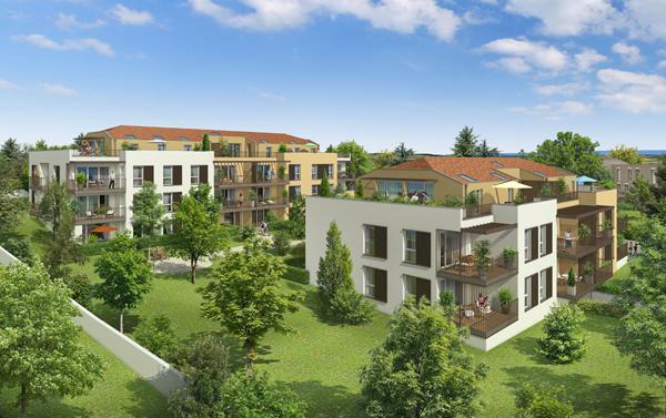 GENAY PROGRAMME NEUF RÉSIDENCE PARC ÉTOILES APPARTEMENT T3 DEUX CHAMBRES AVEC TERRASSE DE 100 M²