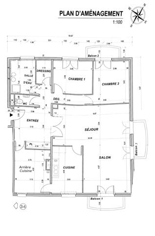 Appartement
         4 pièces
        - 118 m² 290 000 € *