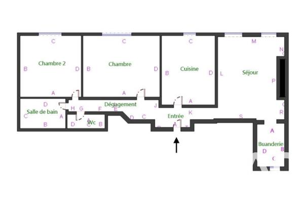 Appartement à vendre 3 pièces 75 m² Paris 19