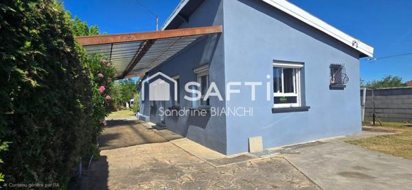 Plain pied sur 1356m² de terrain avec piscine