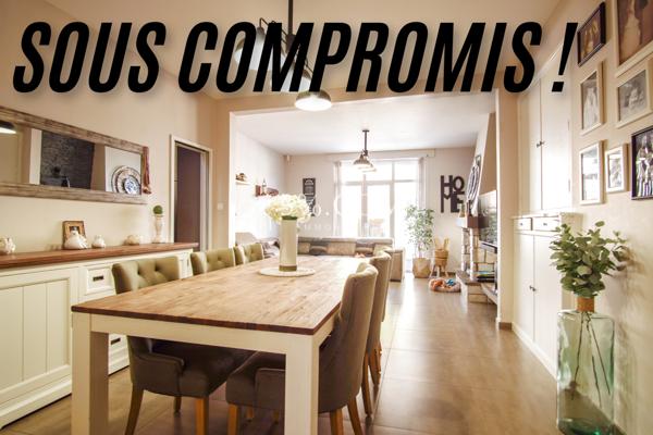 SOUS COMPROMIS DE VENTE ! Maison de SH 128 m2 avec 4 chambres, jardin en CENTRE VILLE et SANS TRAVAUX ! Outreau (62230)