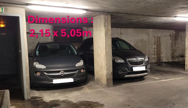 Place de parking - rue de la Voûte (75012)