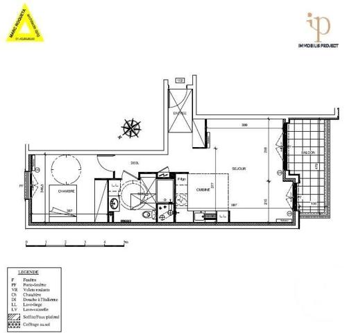 Appartement F3 à vendre  2 pièces - 55,75 m2 ST MAUR DES FOSSES - 94