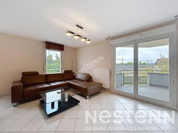 Appartement Moulins Les Metz 3 pièce(s) 71m2 - 3 pièces - 2 chambres - terrasse - garage - parking