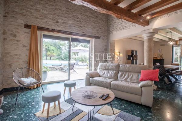 La vieille ferme avec ses granges, 3 ânes et 35 hectares de terrain.