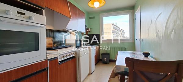 Appartement 80m2, 4 pièces, 2 chambres, cave, garage