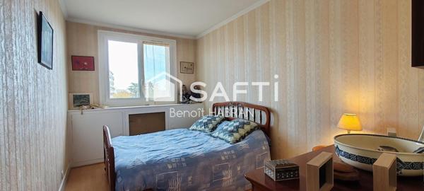 Appartement 80m2, 4 pièces, 2 chambres, cave, garage