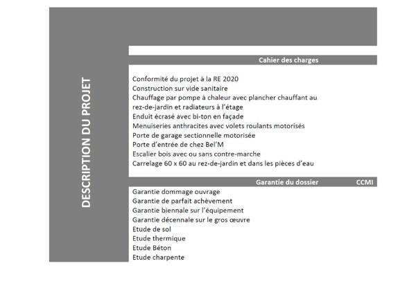 Parcelle de terrain à bâtir avec projet de construction.